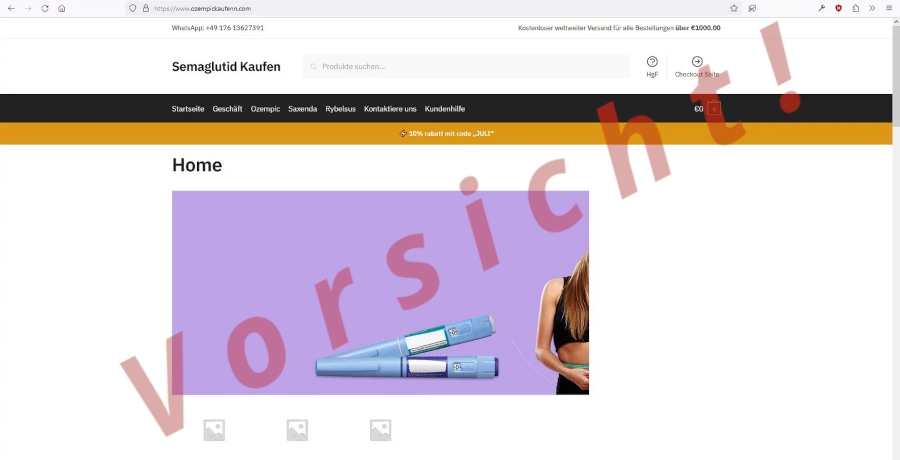 Screenshot: ozempickaufenn.com