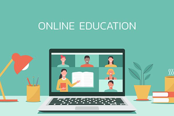Grafik eines Laptops zur Online-Education
