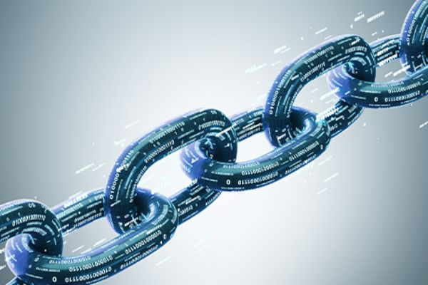 Kette als Symbol für Blockchain-Technologie