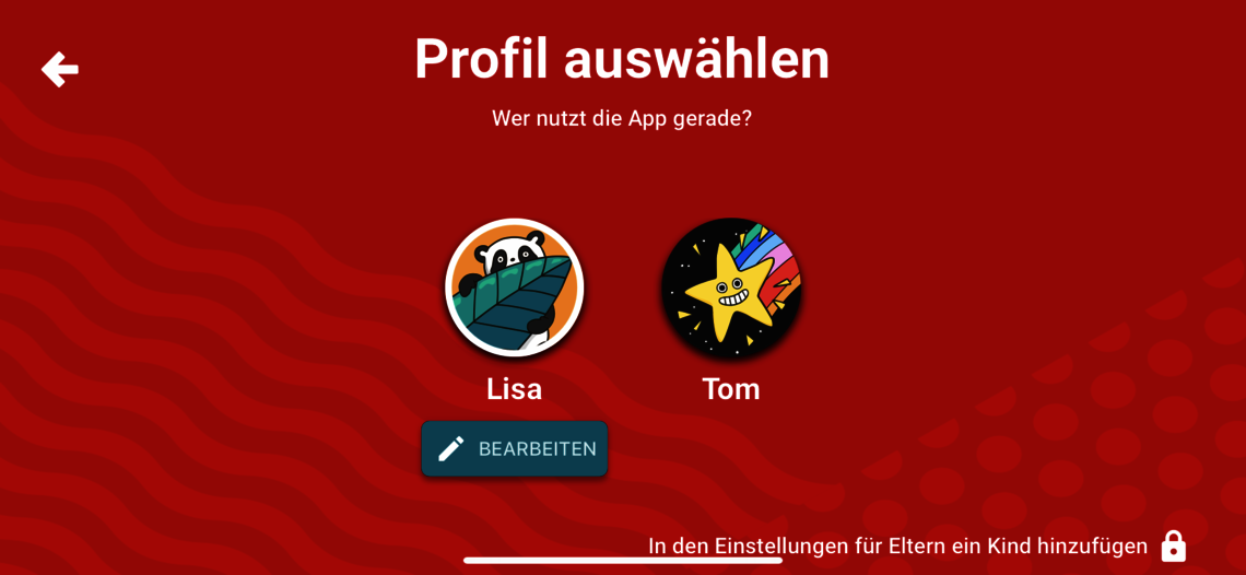 Screenshot YouTube Kids Profile