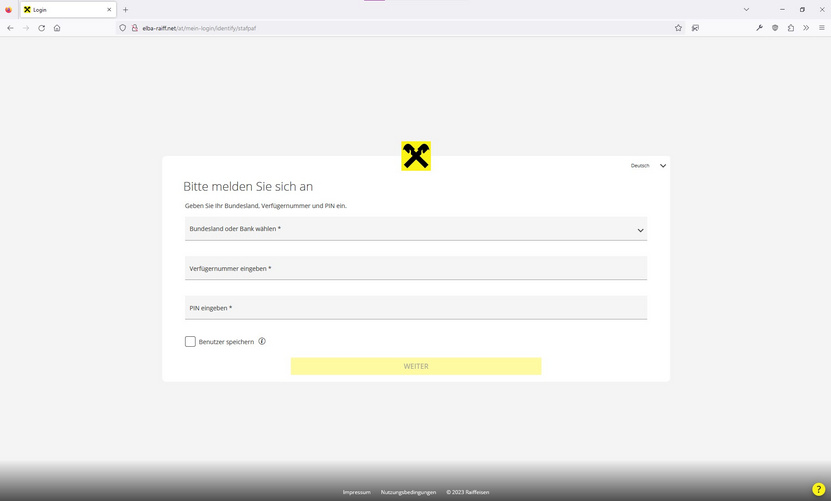 Gefälschtes ELBA Login