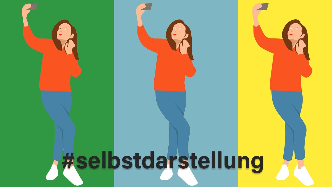 Collage "Online Selbstdarstellung"