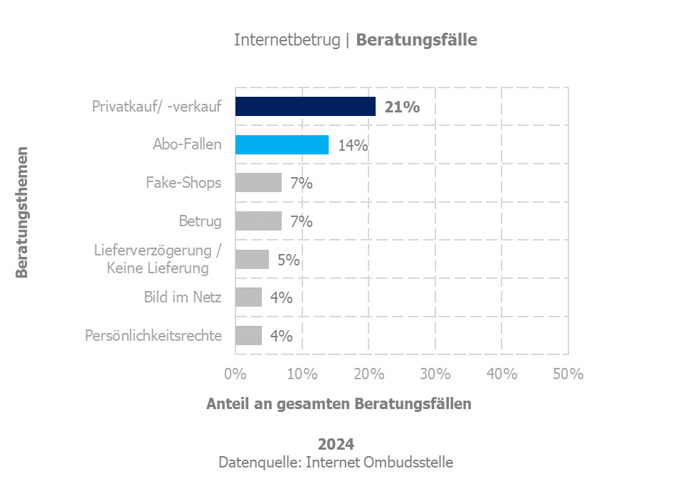 Internetbetrug - Beratungsfälle