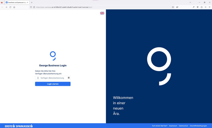 Gefälschtes George Login