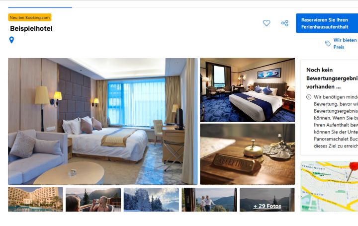Booking.com betrügerische Hotelinserate