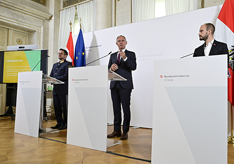 Pressekonferenz mit Florian Tursky