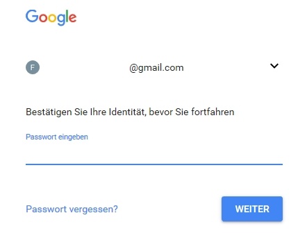 Bestätigen Sie Ihre Identität.