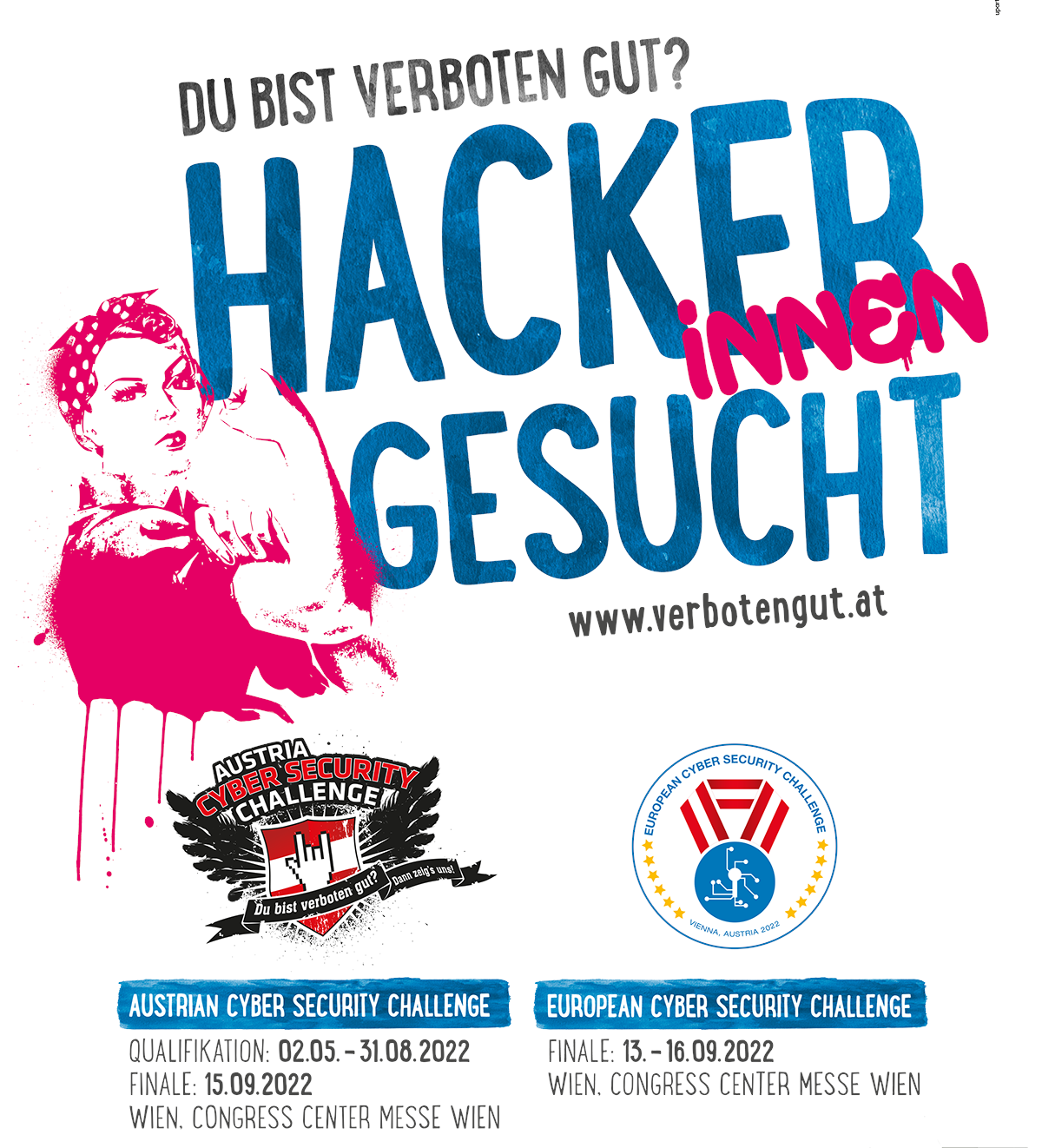 Verboten gut - Poster Austria Cyber Security Challenge 2022