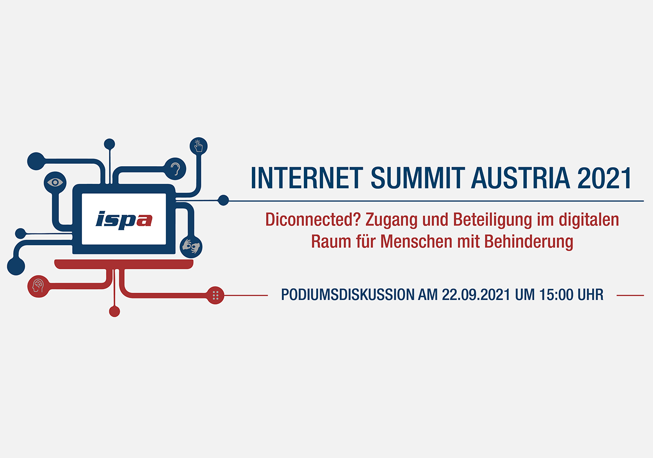 Logo des Internet Summit Austria 2021