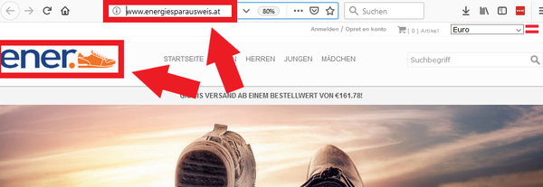 URL und Shop passen nicht zusammen